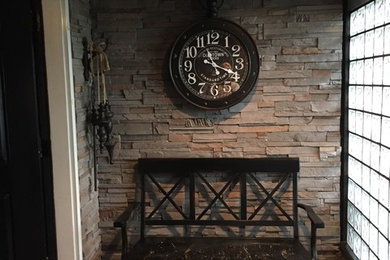 Entryway - mid-sized contemporary entryway idea in Calgary