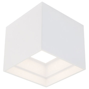Modern Forms FM-W62205-30 Kube 5"W LED Outdoor Flush Mount Square - White