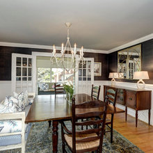 Blue and White Dining Room