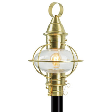 Norwell Lighting American Onion MED 1 Light Post Lantern, SB 1711-SB-CL
