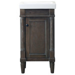 Legion Furniture - Marjorie Vanity, Weathered, 18" - Freshen up powder rooms and en suites alike with this Marjorie Vanity. This weathered gray vanity features ample storage and offers a fresh twist on traditional style.