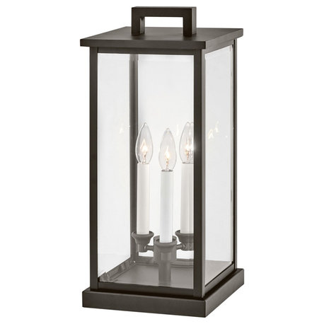 Hinkley Weymouth Outdoor Large Pier Mount Lantern Oil Rubbed Bronze