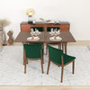Drew Modern Solid Wood Walnut Kitchen & Dining Room Table and Chairs for 4