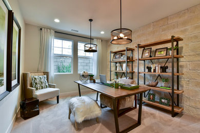 Inspiration for a contemporary home office remodel in Los Angeles