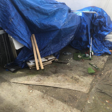 Création d'une terrasse carrelé
