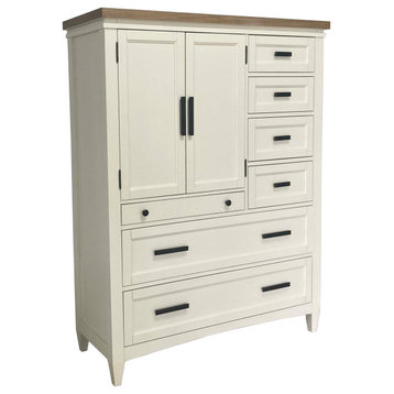 Parker House Americana Modern Bedroom 2 Door Chest With Drawers and Work Station