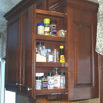 Cherry Raised Panel Kitchen Cabinets