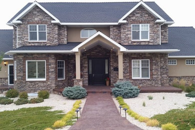 Example of a classic exterior home design in Other
