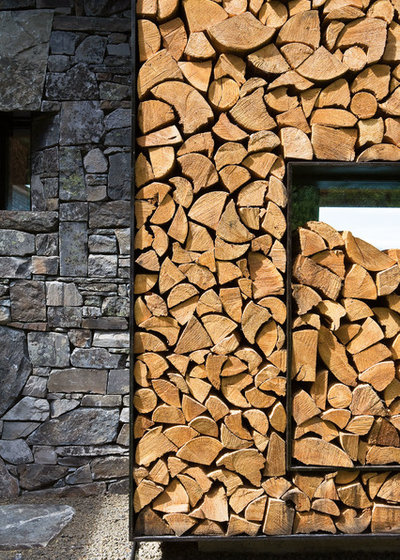 Visite privée : un chalet en rondins version moderne dans le montana Chalet Rondin idées