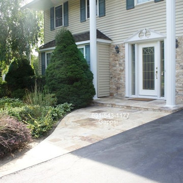 Front Door Walkway and Wall Veneer Installation, Hauppauge NY 11788, by Gappsi