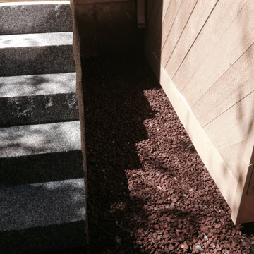 Granite Steps with Concrete Frost Footing