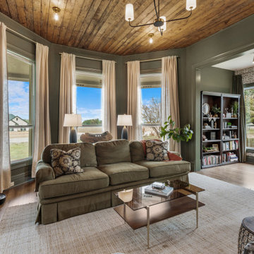 Cozy Family Room Remodel with Rustic Charm and Modern Comfort