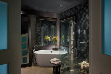 Bathroom - contemporary bathroom idea in Miami