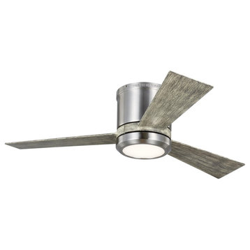 Monte Carlo Clarity II 42" Ceiling Fan With LED Brushed Steel