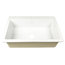 Jackson Drop-in Fireclay 33" 3-Hole Single Bowl Kitchen Sink, Crisp White