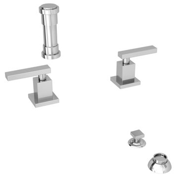 Newport Brass 2049 Secant Double Handle Widespread Bidet Faucet - Polished