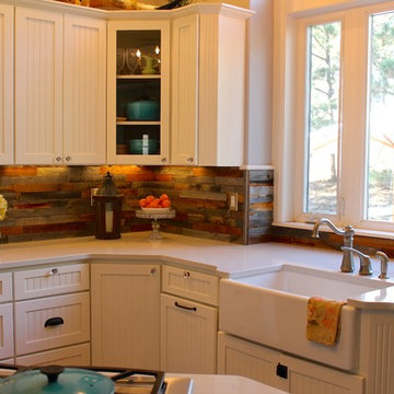 White farmhouse kitchen remodel