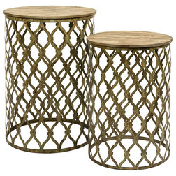 Mediterranean Side Tables And End Tables by GwG Outlet