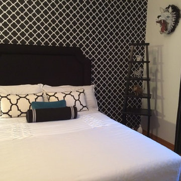 Black and White Guest Room