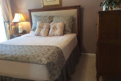 Inspiration for a transitional bedroom remodel in Raleigh