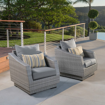 Cannes™ Club Chairs - Charcoal Grey
