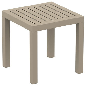Compamia Ocean Outdoor Side Table, Taupe