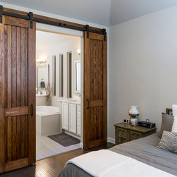 Douglas Fir Bi-Parting Master Bath Doors - Interior Doors