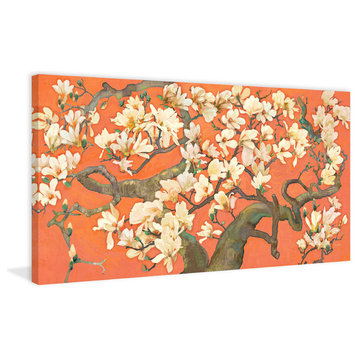 "Magnolia Branches I" Painting Print on Canvas by Evelia