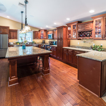 African Rainbow Granite Kitchen
