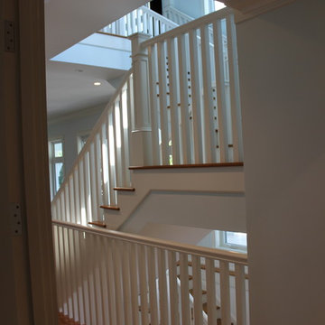 Custom Glassed-In Elevator Shaft, Elevator Car, Trim Work & Ballustrade