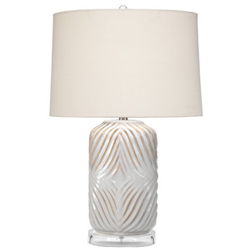 White Ceramic Harper Table Lamp