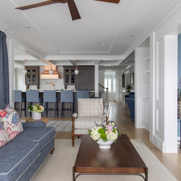 Upscale Maritime in Mystic Family Room