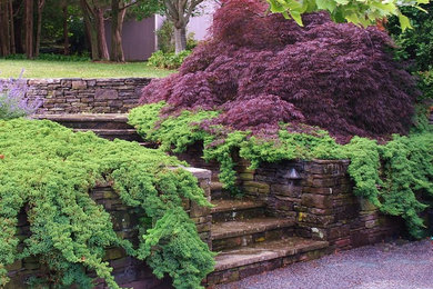 This is an example of a traditional landscaping in New York.