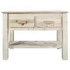 Montana Woodworks Homestead Wood Console Table with 2 Drawers in Natural