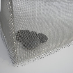 Corset Vessel - detail - stainless steel - Vases