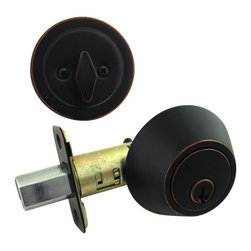 Cosmas - Cosmas Oil Rubbed Bronze Deadbolt, Single-Cylinder - Door Locks