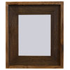 Brown Barnwood Picture Frame, Lighthouse Brown Wash Rustic Frame, 5"x7"