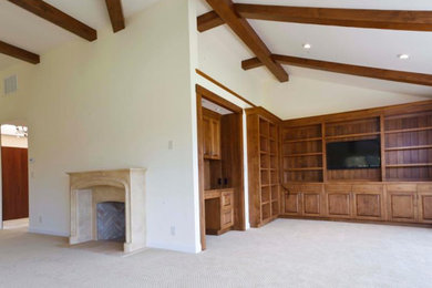 Example of a mountain style living room design in Other