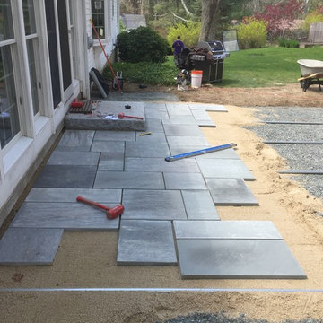 Duxbury Bluestone Patio and Wall Project