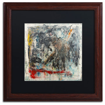Joarez 'Furia e Paixao' Framed Art, Wood Frame, 16"x16", Black Matte