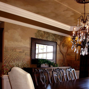 Umbrian Mural Ceiling Detail