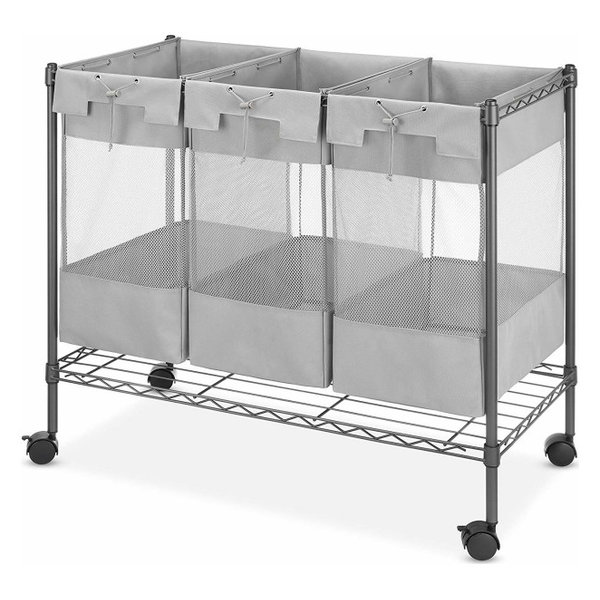 Whitmor 6130-8766-BB Gunmetal Gray Supreme 3 Bag Organizer
