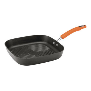 Rachael Ray Hard Anodized 11x 9 Skillet with Cast Iron Press 