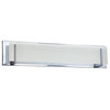 Aurora Series 1-Light Chrome Vanity, Linen Glass, Chrome, 5-Light, Linen Glass