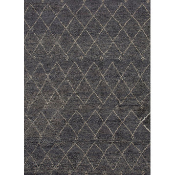 Jaipur Living Casablanca Hand-Knotted Trellis Gray/White Area Rug, 5'x8'