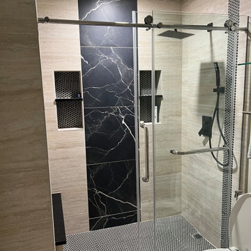 New walk in shower