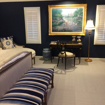 Deep Dark Blue for a Master Bedroom
