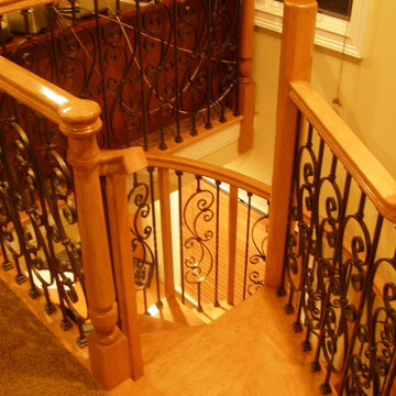 Spiral Stair in Hard Maple