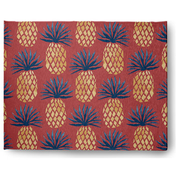 Pineapple Stripes Chenille Rug