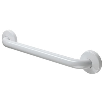 Coated Grab Bar With Safety Grip, ADA - 1 1/4" Dia, Light Gray, 24"